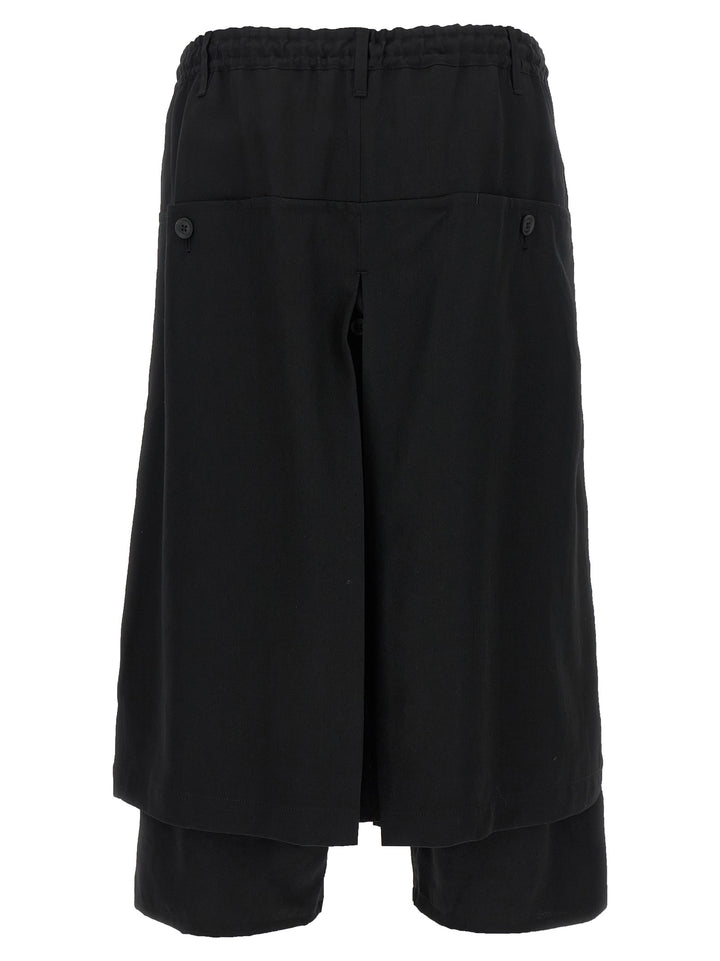 Yohji Yamamoto Standard Wrap Pantaloni - Nero | 275ac07a53a23d8772a00d73516095c2526fa925
