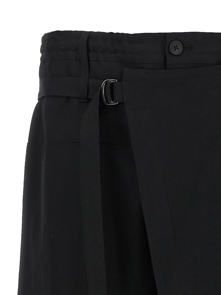 Yohji Yamamoto Standard Wrap Pantaloni - Nero | 2b2128e39b3124c9acda3217b4b510023bcf6928