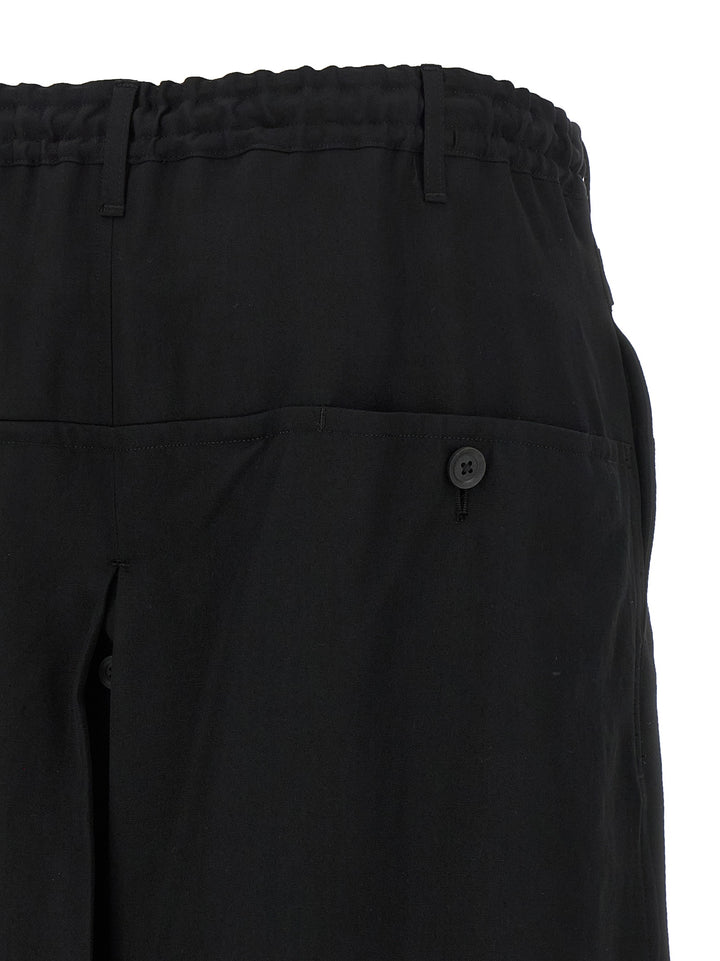 Yohji Yamamoto Standard Wrap Pantaloni - Nero | 04fb59127c0aba776517aa48c47545bd16982c81