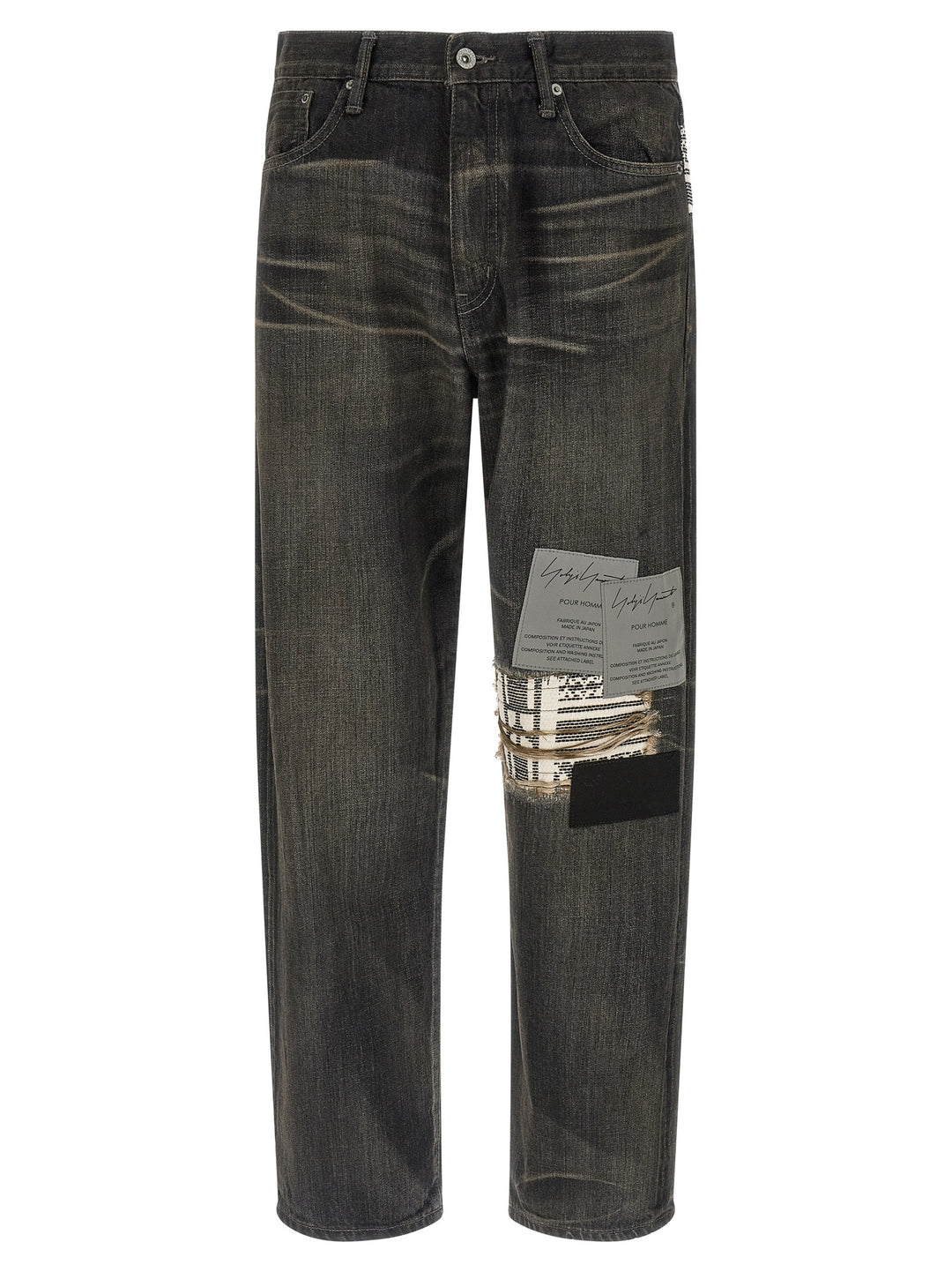 Yohji Yamamoto Savege Denim Jeans - Nero | f10d5a1d9da5f180b1ada3f4c450fd2549738b4a