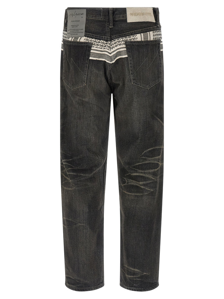 Yohji Yamamoto Savege Denim Jeans - Nero | df23176448d4f68bce39a50026cc6c654396a30a
