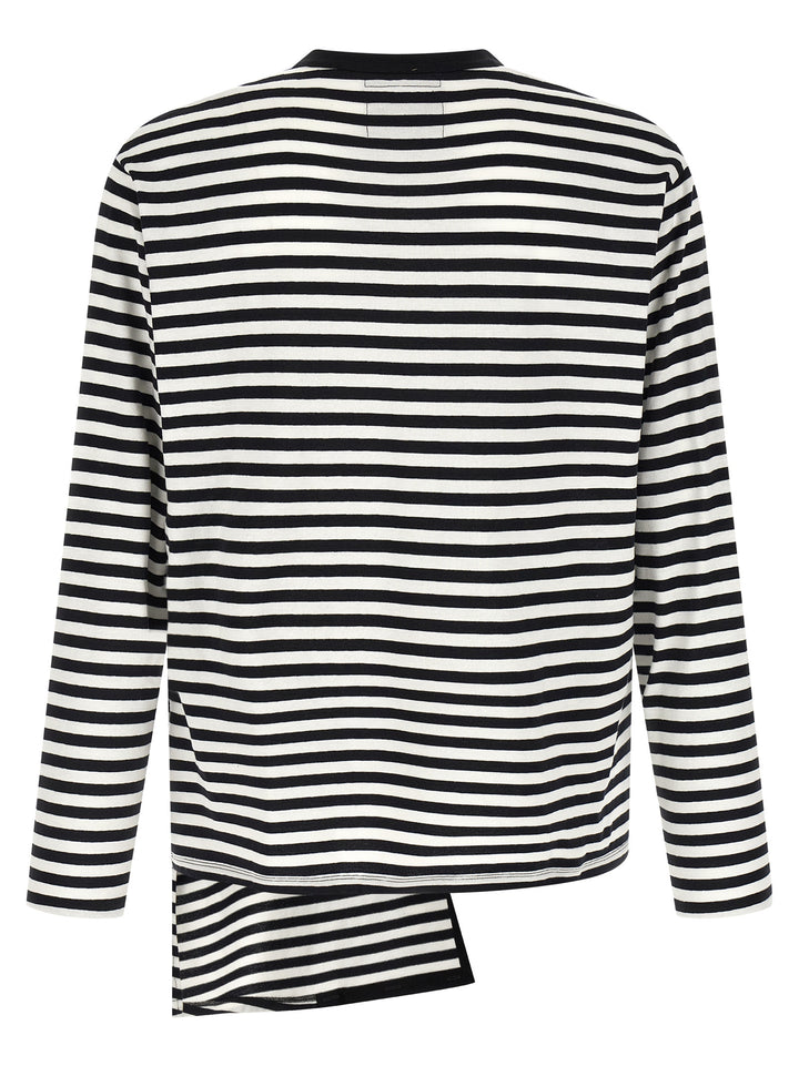 Yohji Yamamoto Paneled Maglioni - Bianco/Nero | 40347892cd0b85c3fa291a43b20e245e53c5526e