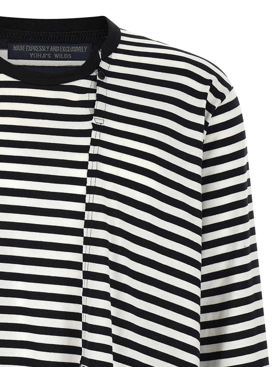 Yohji Yamamoto Paneled Maglioni - Bianco/Nero | 3c375d9176f31fa810103579724c3bffc1c97d29