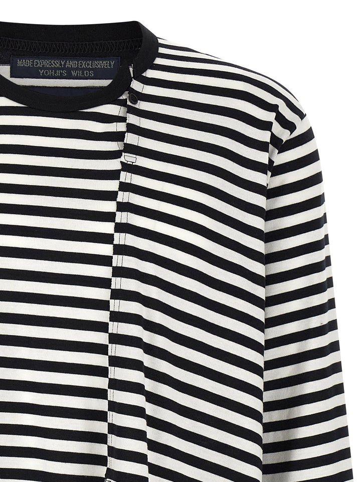 Yohji Yamamoto Paneled Maglioni - Bianco/Nero | 3c375d9176f31fa810103579724c3bffc1c97d29