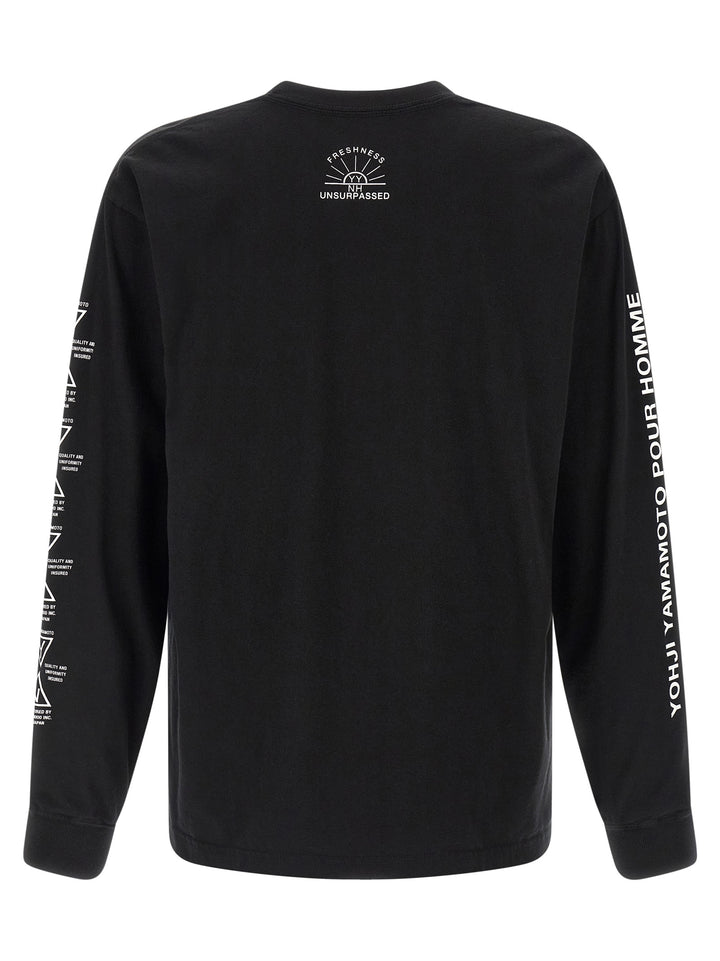 Yohji Yamamoto Ls Tee T shirt - Nero | 43c4f809066f01b9e0e8d4ea2ae7076041ffd080