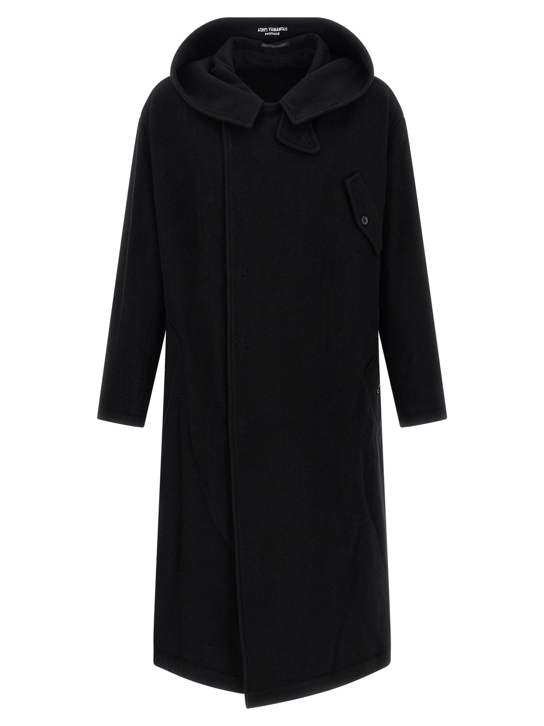 Yohji Yamamoto Hooded Coat Trench e Impermeabili - Nero | d70e376f35dc67d545d3e67fe7af09fa70de2fd4