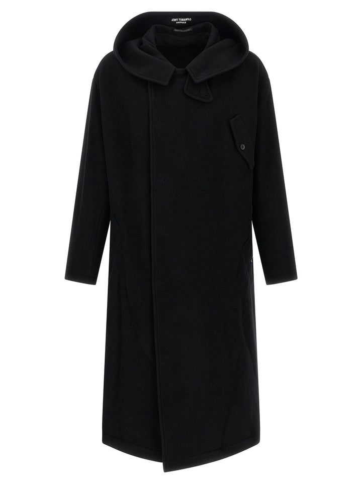 Yohji Yamamoto Hooded Coat Trench e Impermeabili - Nero | d70e376f35dc67d545d3e67fe7af09fa70de2fd4
