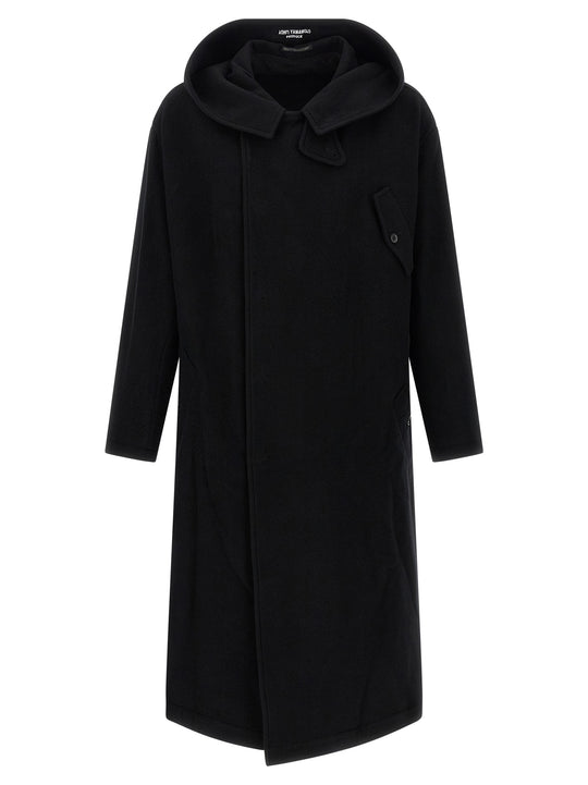 Hooded Coat Trench E Impermeabili Nero