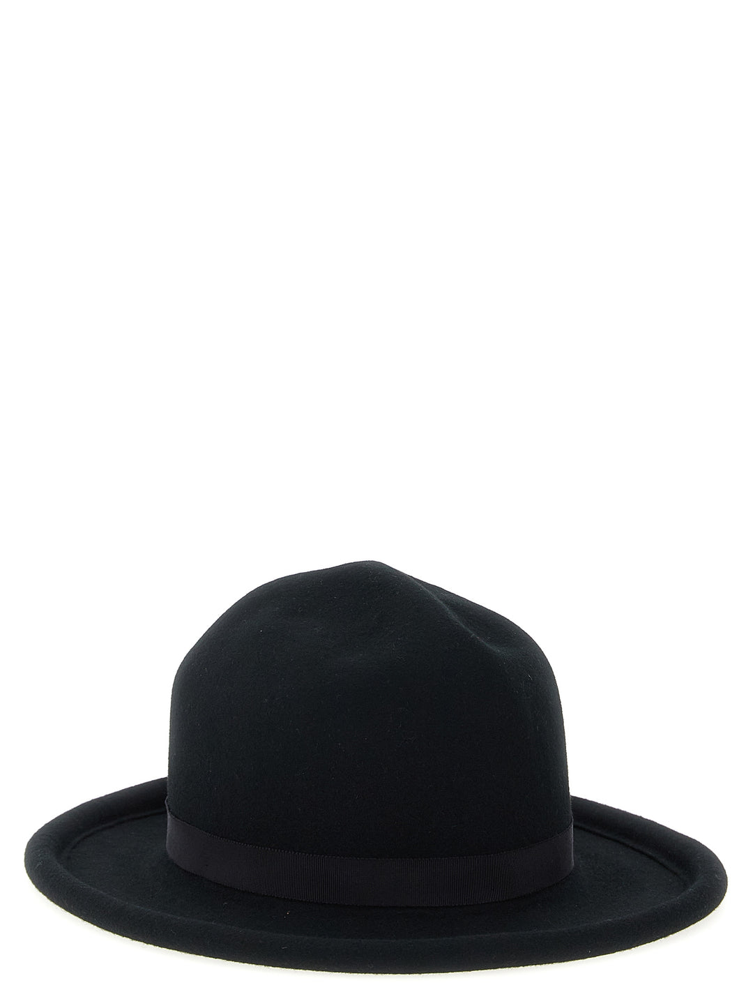 Yohji Yamamoto Wool B Tube Brim Plain Mtn Cappelli - Nero | 13e87e720321d69ca12b932b74b744ec3753bc1c