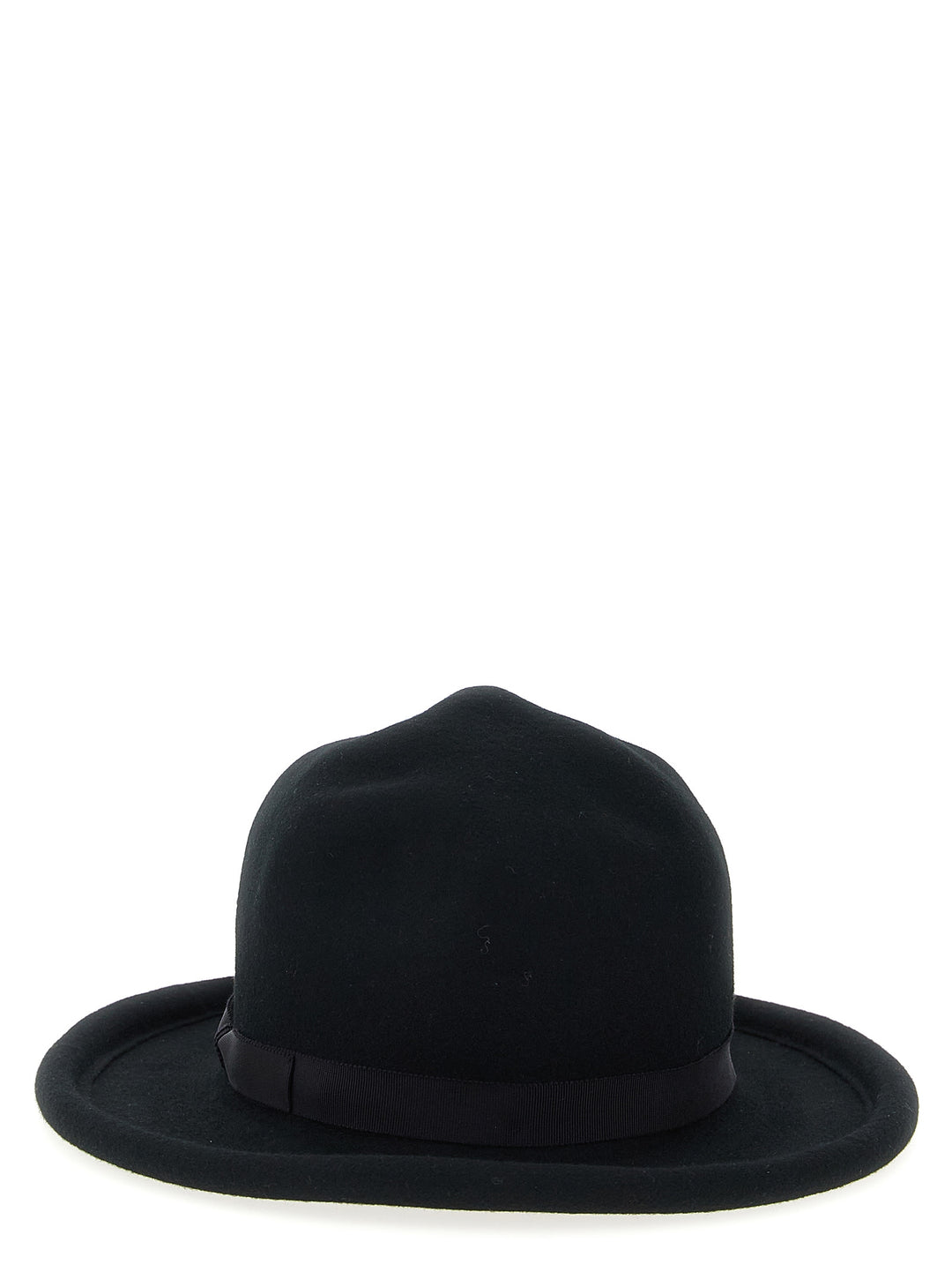 Yohji Yamamoto Wool B Tube Brim Plain Mtn Cappelli - Nero | 7a7101a6f47170c77ed1377080b06f31197708b0
