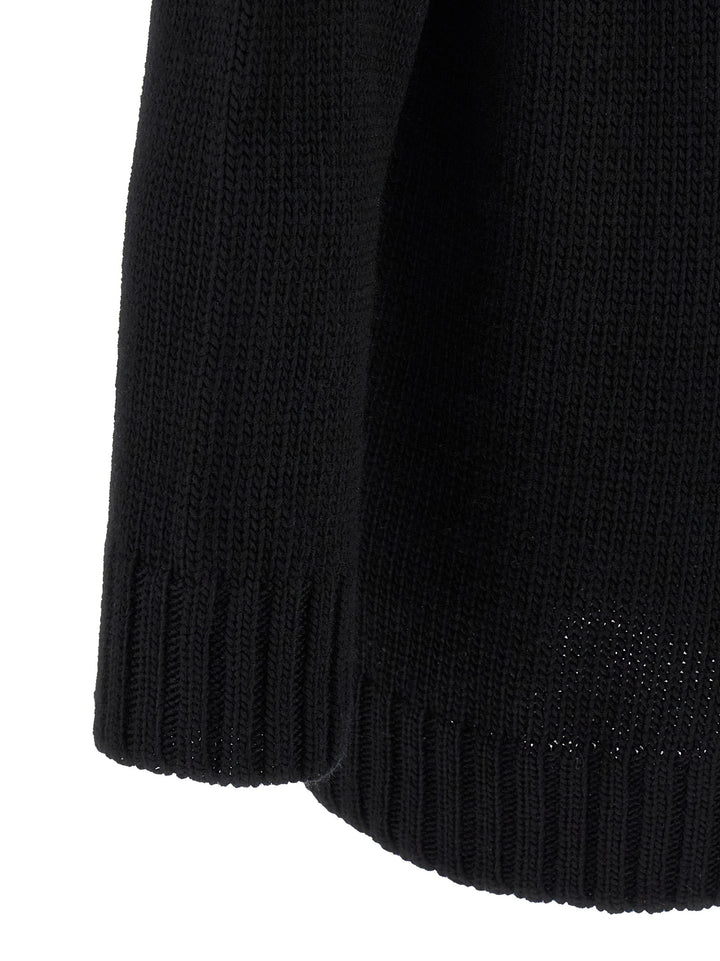 Yohji Yamamoto Macramé Insert Sweater Maglioni - Nero | bcfffad065c65a91f976605b88b6b81f4486d3dc