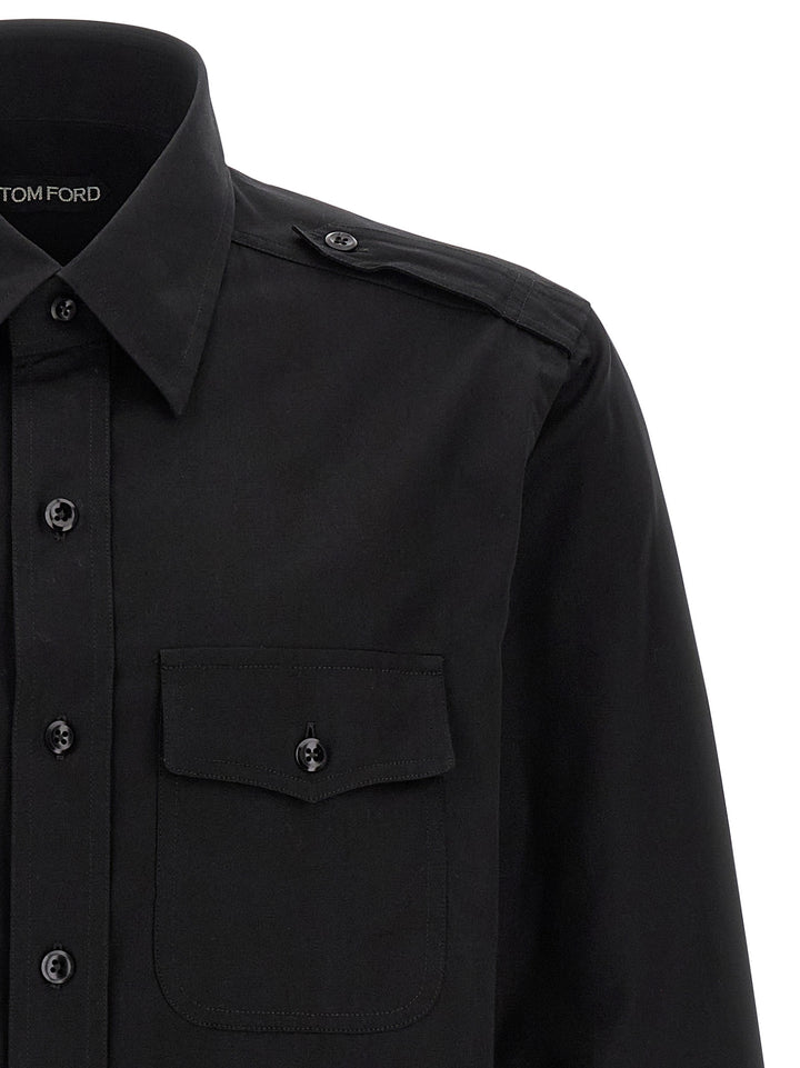 Tom Ford Military Camicie - Nero | 4cc45f46d7e7114e8d6b82903ee00a69a9ea0a62
