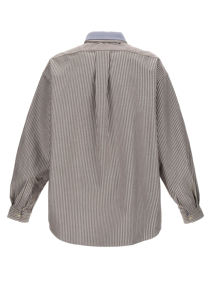 Pinstripe Oxford Camicie Bianco