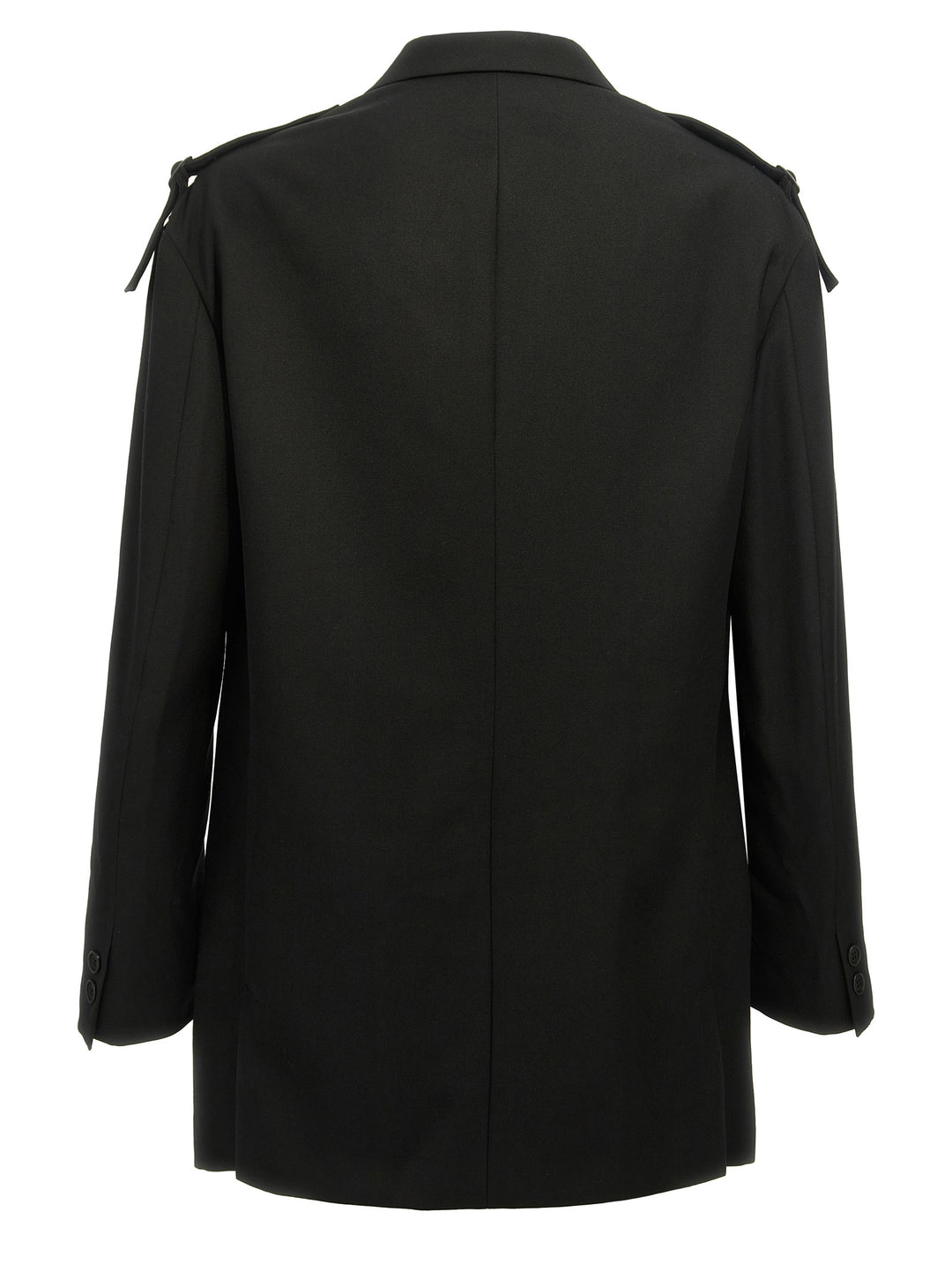 Yohji Yamamoto Single-Breasted  With Strap Detail Blazer - Nero | 6f9fad6ff7eeb73063ee54d3f4d5b097daf9e60f