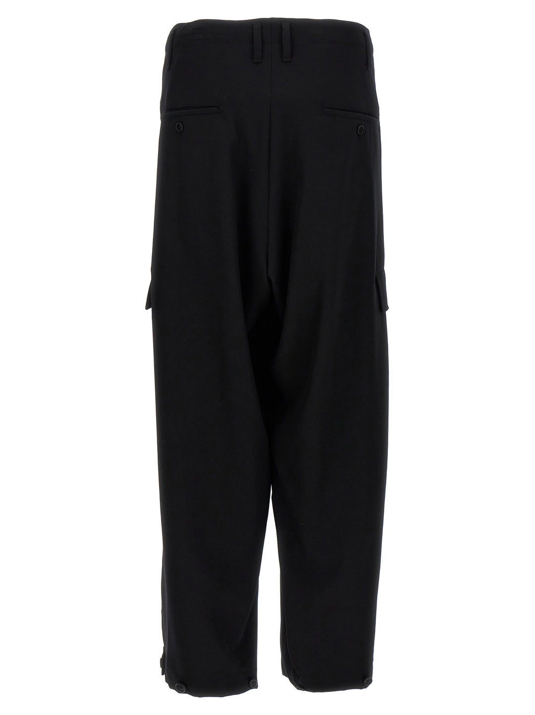 Yohji Yamamoto Tab Wide P Pantaloni - Nero | d351e905ed118673dae971d7f96372c068c5c400