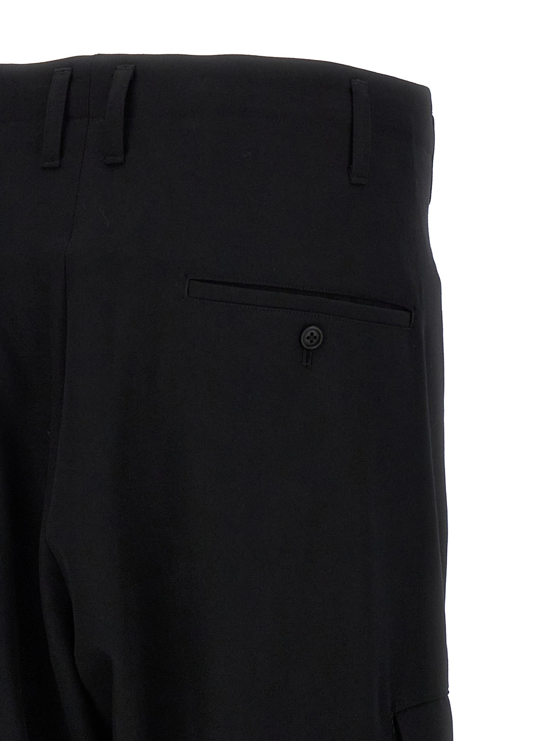 Yohji Yamamoto Tab Wide P Pantaloni - Nero | f0ab1006a9295bbb918c19002da215477741e889