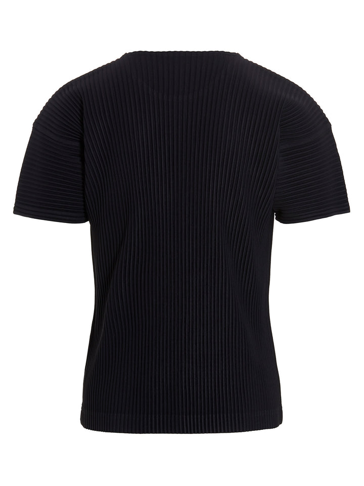Homme Plisse' Issey Miyake Pleated T shirt - Blu | d768ed5322b9dcf36a2d8ed79755cf109f83934f
