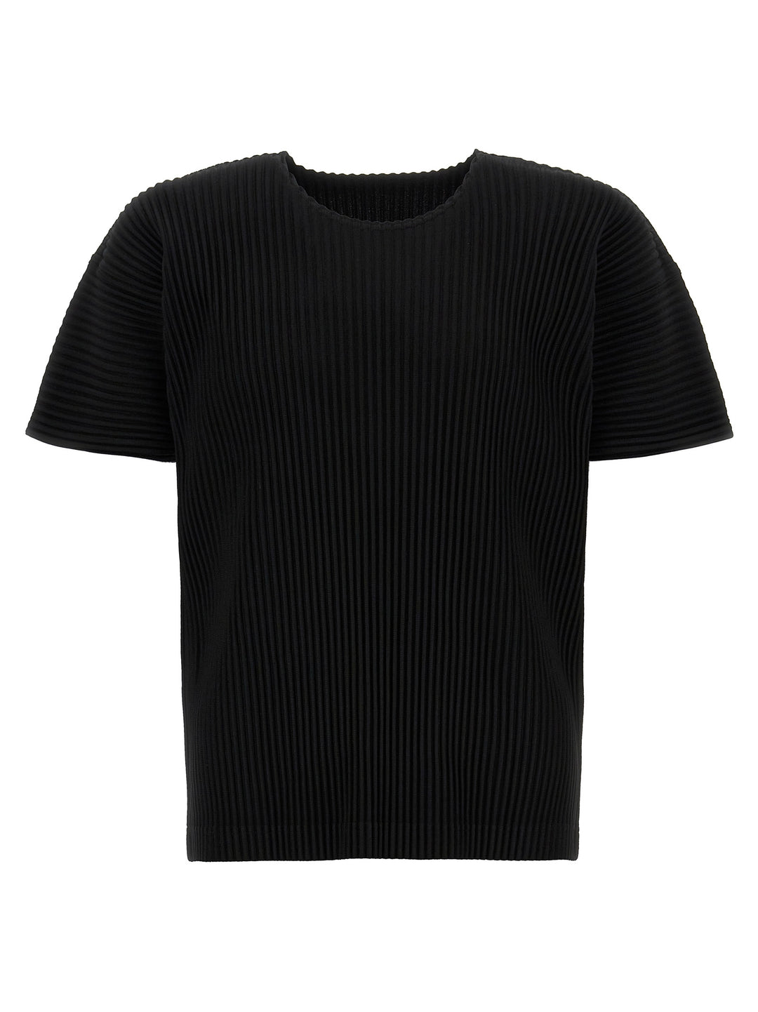Homme Plisse' Issey Miyake Pleated T shirt - Nero | 23dfca672e5099ac54b2dcee4880905c14cfbf48