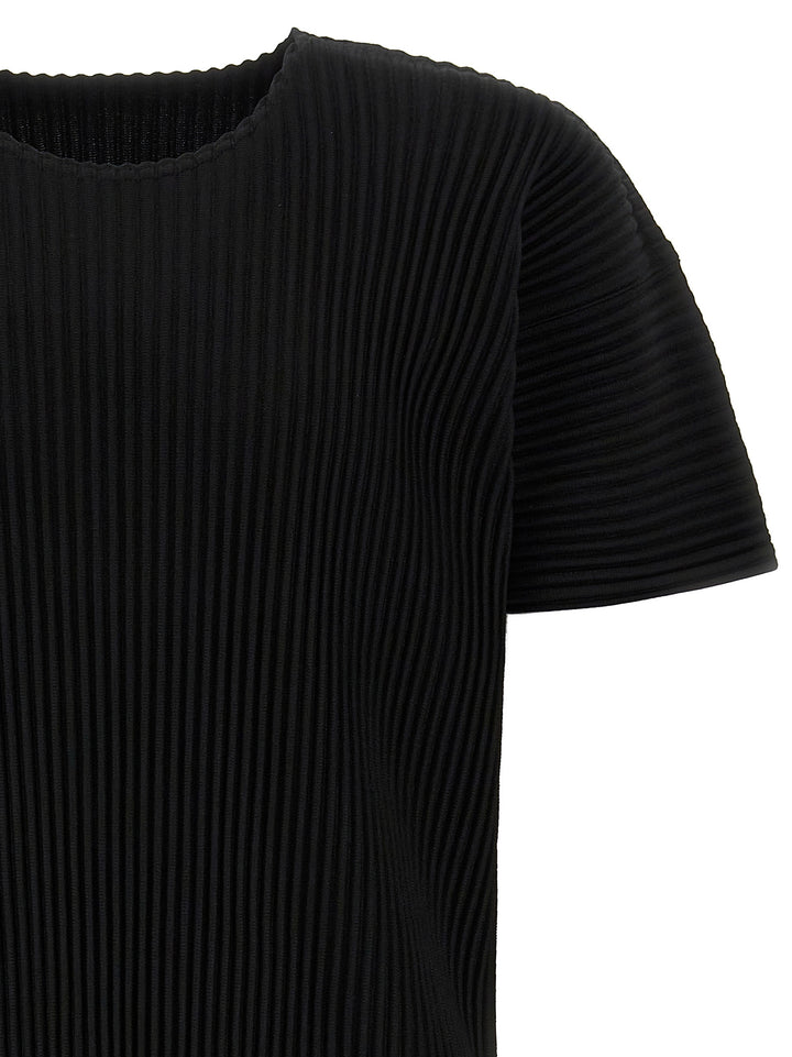 Homme Plisse' Issey Miyake Pleated T shirt - Nero | fe12d7085ba1eb5a2741d37f713ab5d35852b986