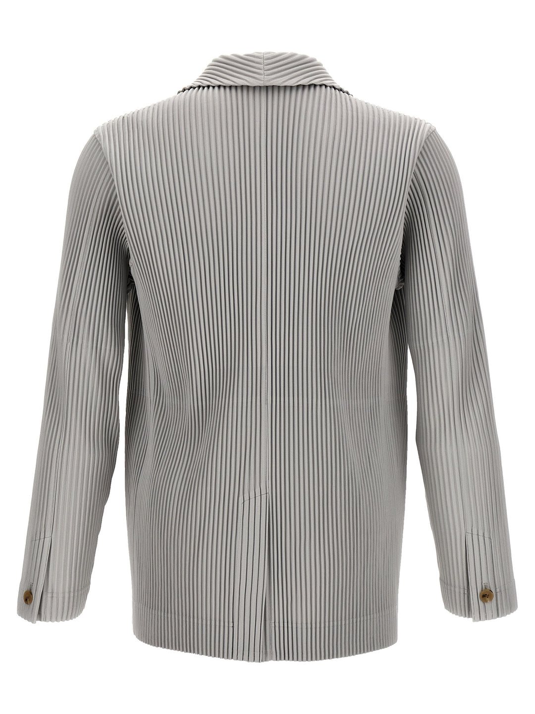 Homme Plisse' Issey Miyake Single-Breasted Pleated Blazer - Grigio | 28795193512fe44459895b151055883c5230d0dd
