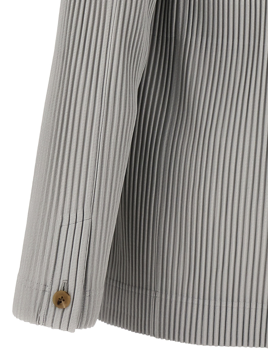 Homme Plisse' Issey Miyake Single-Breasted Pleated Blazer - Grigio | 43d9d3bf6cb2cc84092d06440389b37d4867460b