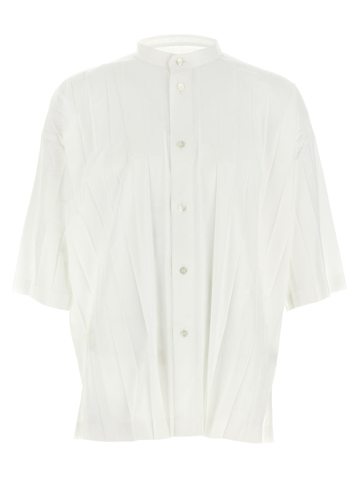 Homme Plisse' Issey Miyake Edge Shirt T shirt - Bianco | 6d200bc4f51e2e8be3088104c746c57e14a778a6