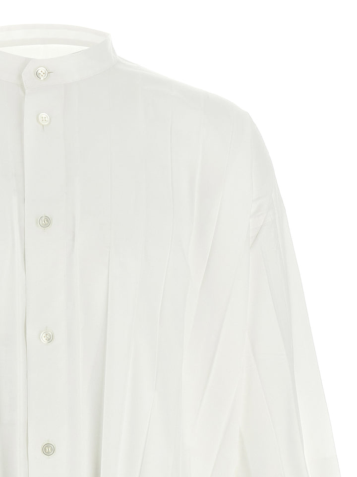 Homme Plisse' Issey Miyake Edge Shirt T shirt - Bianco | 12676e3a762f5b3eec7b8a476350a07db2e0a2f1