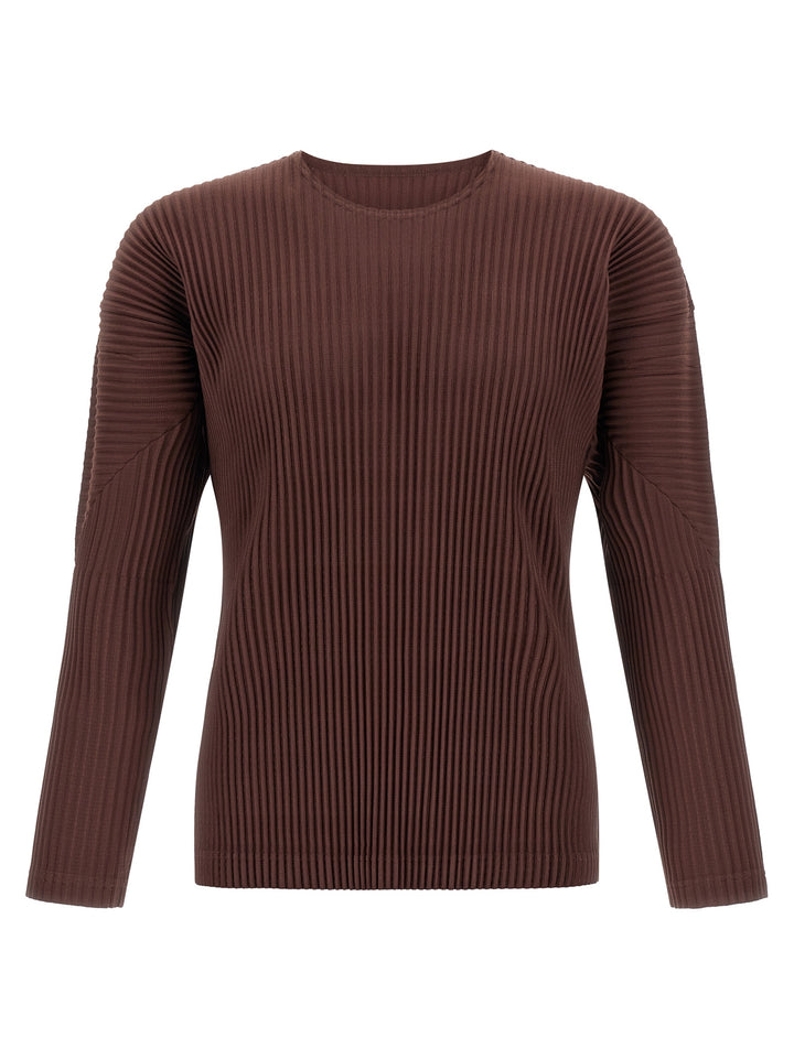 Homme Plisse' Issey Miyake Color Pleats T shirt - Marrone | 28d1f56b4465fded789028db93f034e72e907efd