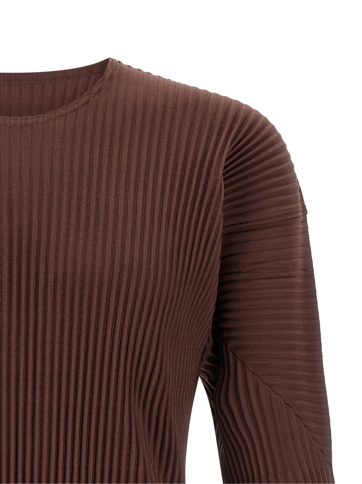 Homme Plisse' Issey Miyake Color Pleats T shirt - Marrone | 1979d611a05cf33dd887cb8d3e3b7bf8bc8ab6c7