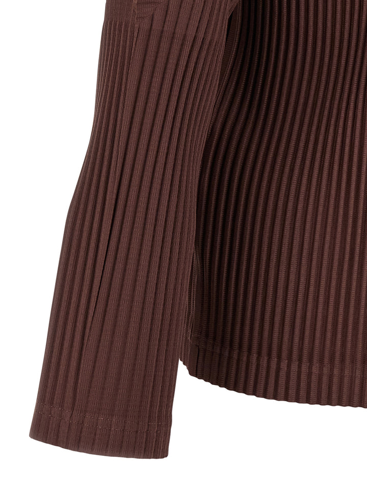 Homme Plisse' Issey Miyake Color Pleats T shirt - Marrone | bc4d6d6408e24ff04d1d96b2b0d3e4f74de4e0cb