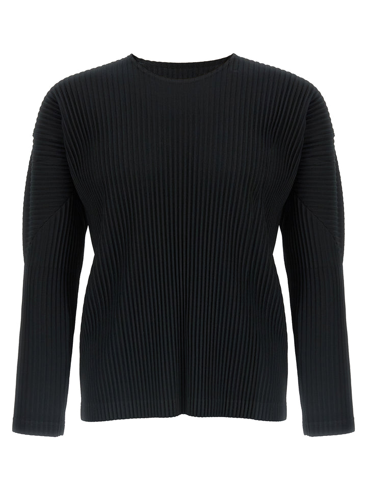 Homme Plisse' Issey Miyake Basics T shirt - Nero | ccebba51998b58b0b55aa69504b4b9b546cc3561