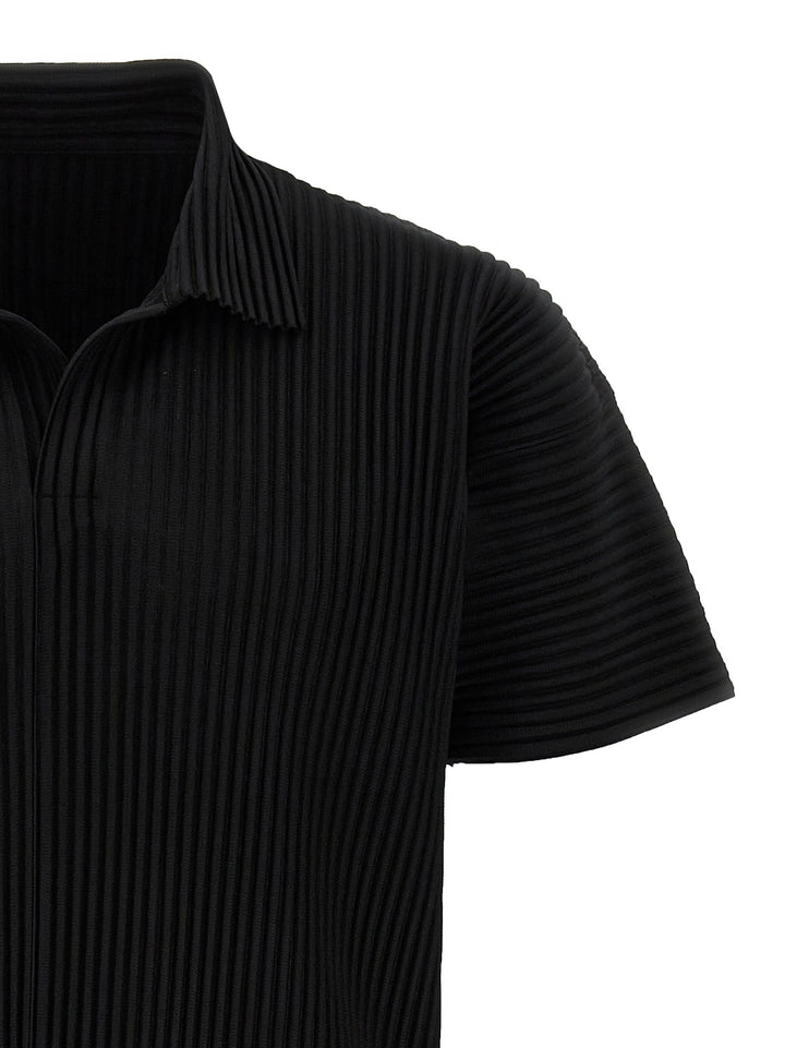 Homme Plisse' Issey Miyake Basics Camicie - Nero | be8588f6bbac960e471ac9a2145ba297f18c0c52
