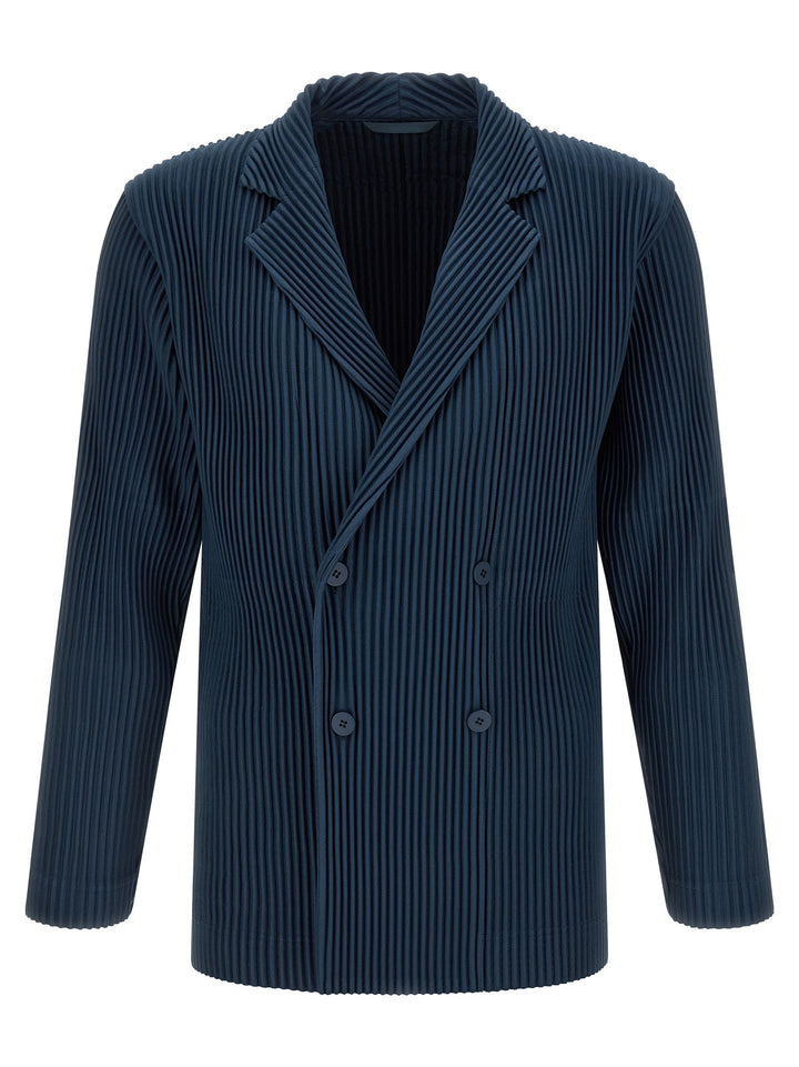 Homme Plisse' Issey Miyake Tailored Pleats 1 Blazer - Blu | b1ee12f2c95216791d5395a5c3811ab9d811d1fe