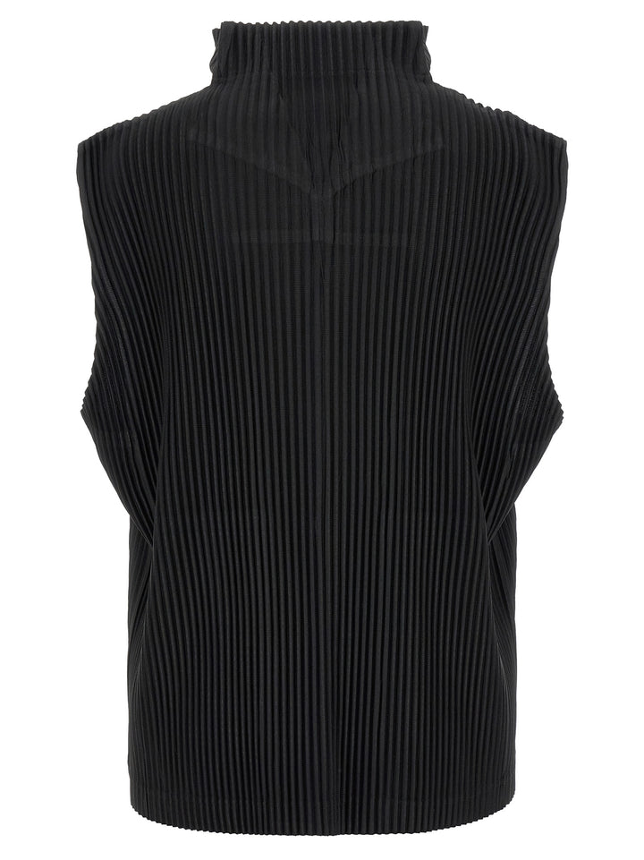 Homme Plisse' Issey Miyake Monthly Colors: April Gilet - Nero | d2d40c45ce579a7bc9ec36186f5717246f7eb2d8