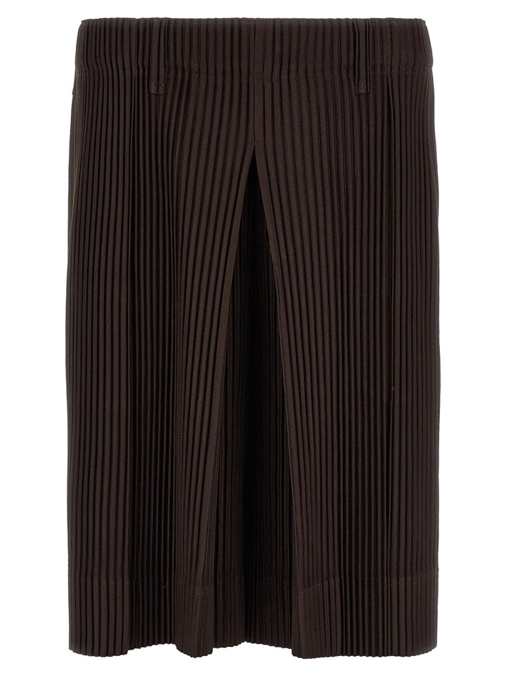 Homme Plisse' Issey Miyake Tailored Pleats 2 Bermuda e Short - Marrone | f21753d1bb6b5e4ebf1fcd1b346601364ae6c0c2