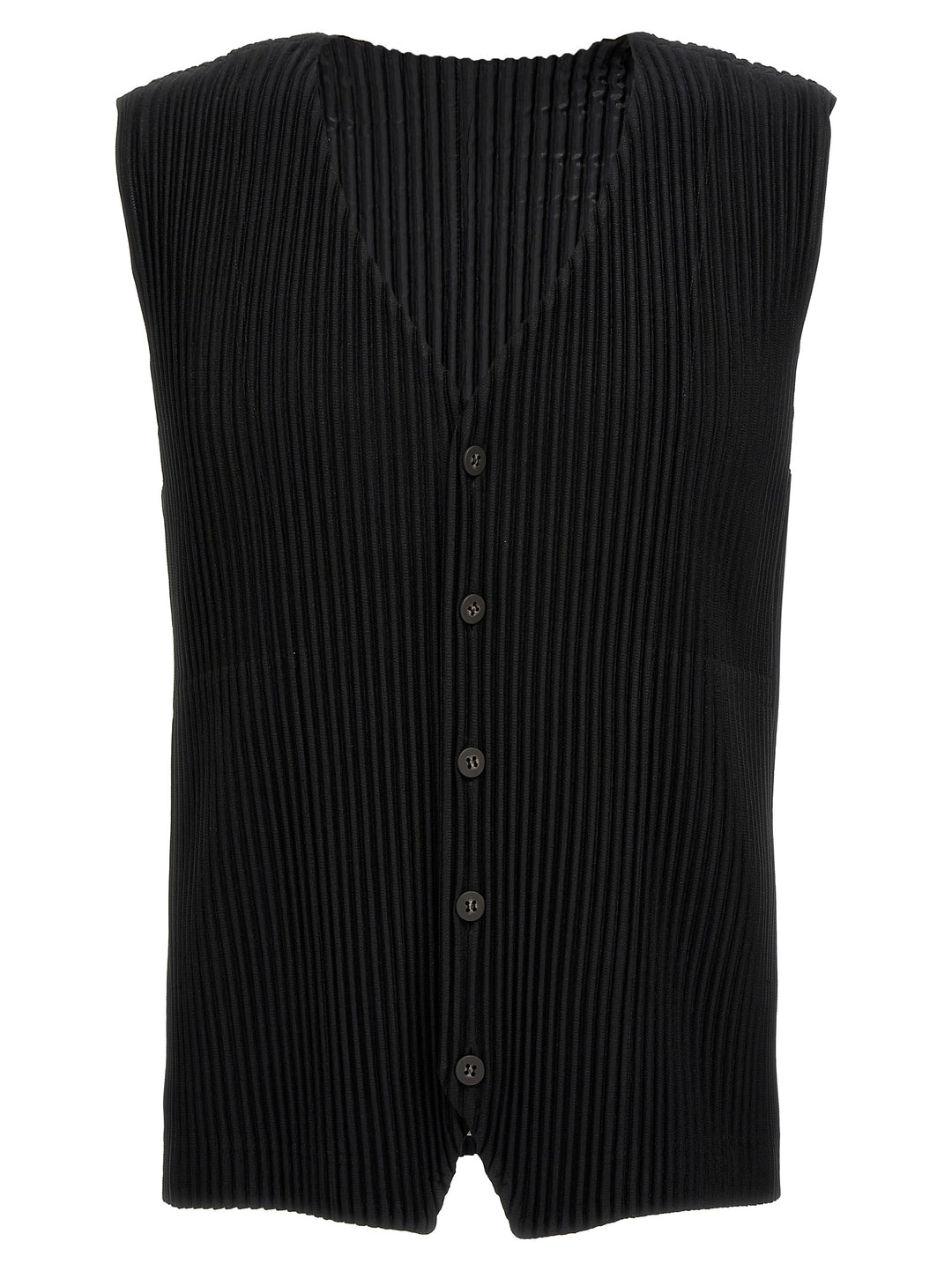 Homme Plisse' Issey Miyake Basics Gilet - Nero | 663e86b661089486b737d43c285e9733975cb6e6