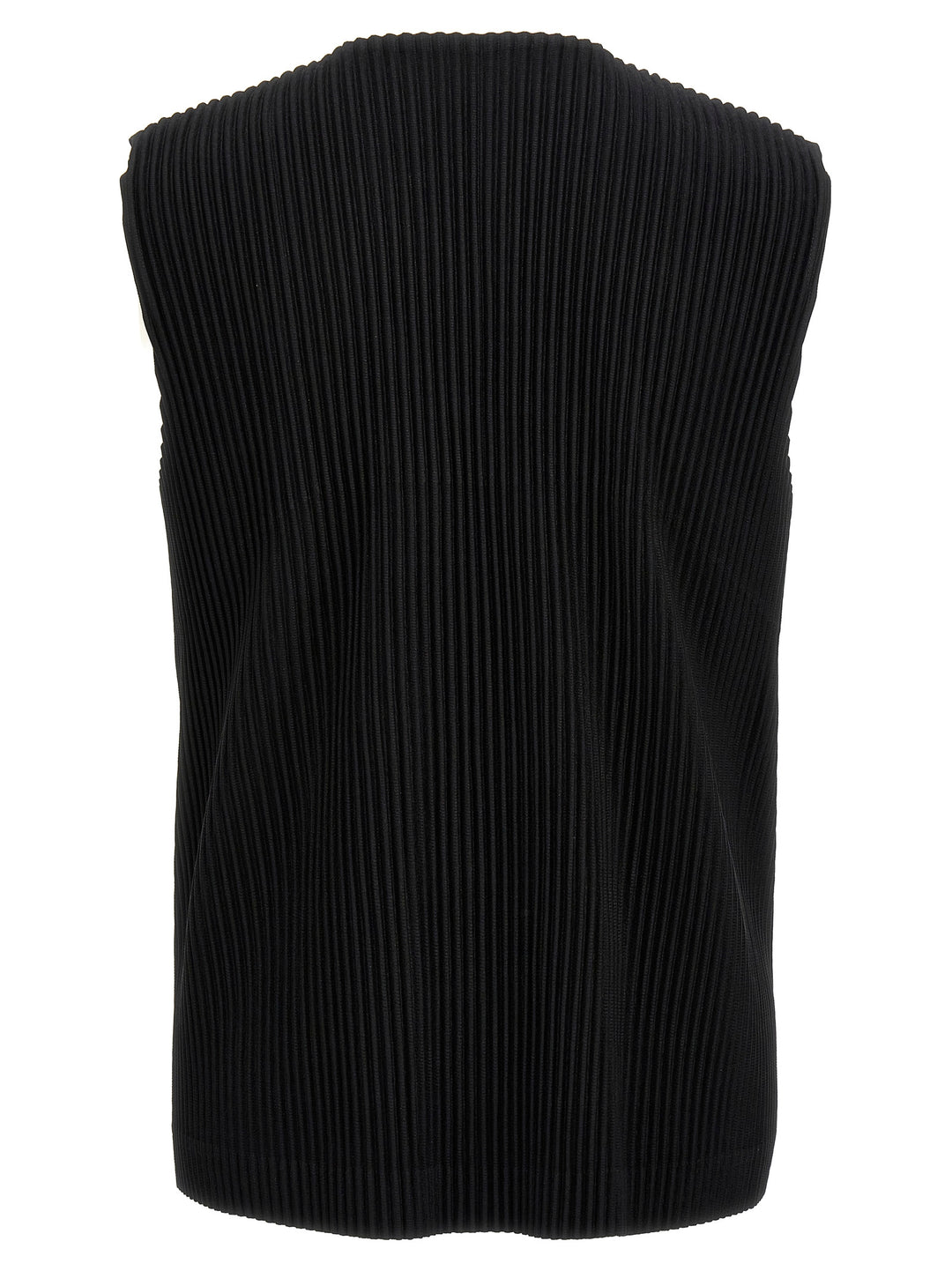 Homme Plisse' Issey Miyake Basics Gilet - Nero | e7f008b3a9ba1320303b20aa296f662067f716d7