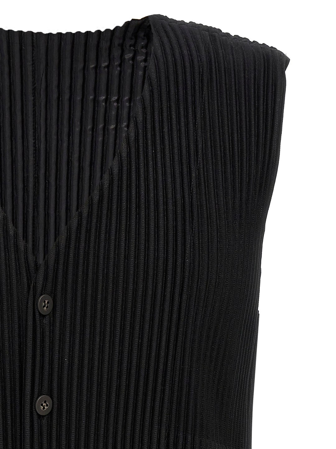 Homme Plisse' Issey Miyake Basics Gilet - Nero | 193bd265c154b867380687a9a47c3f4dd3bb8e70