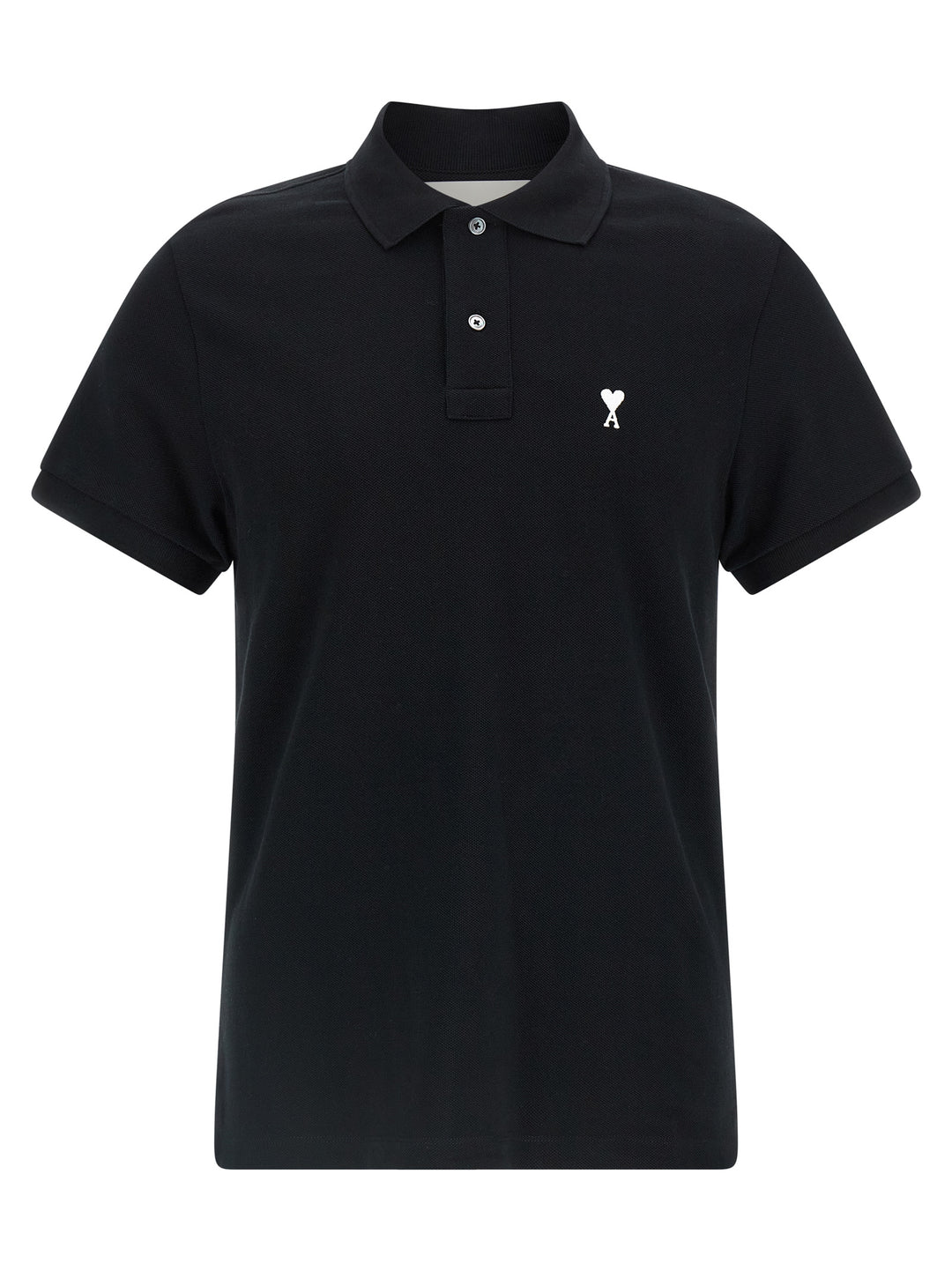 Ami Paris Ami De Coeur Polo - Nero | abffb95addbe88aa891179d83ec74ea5d4748642