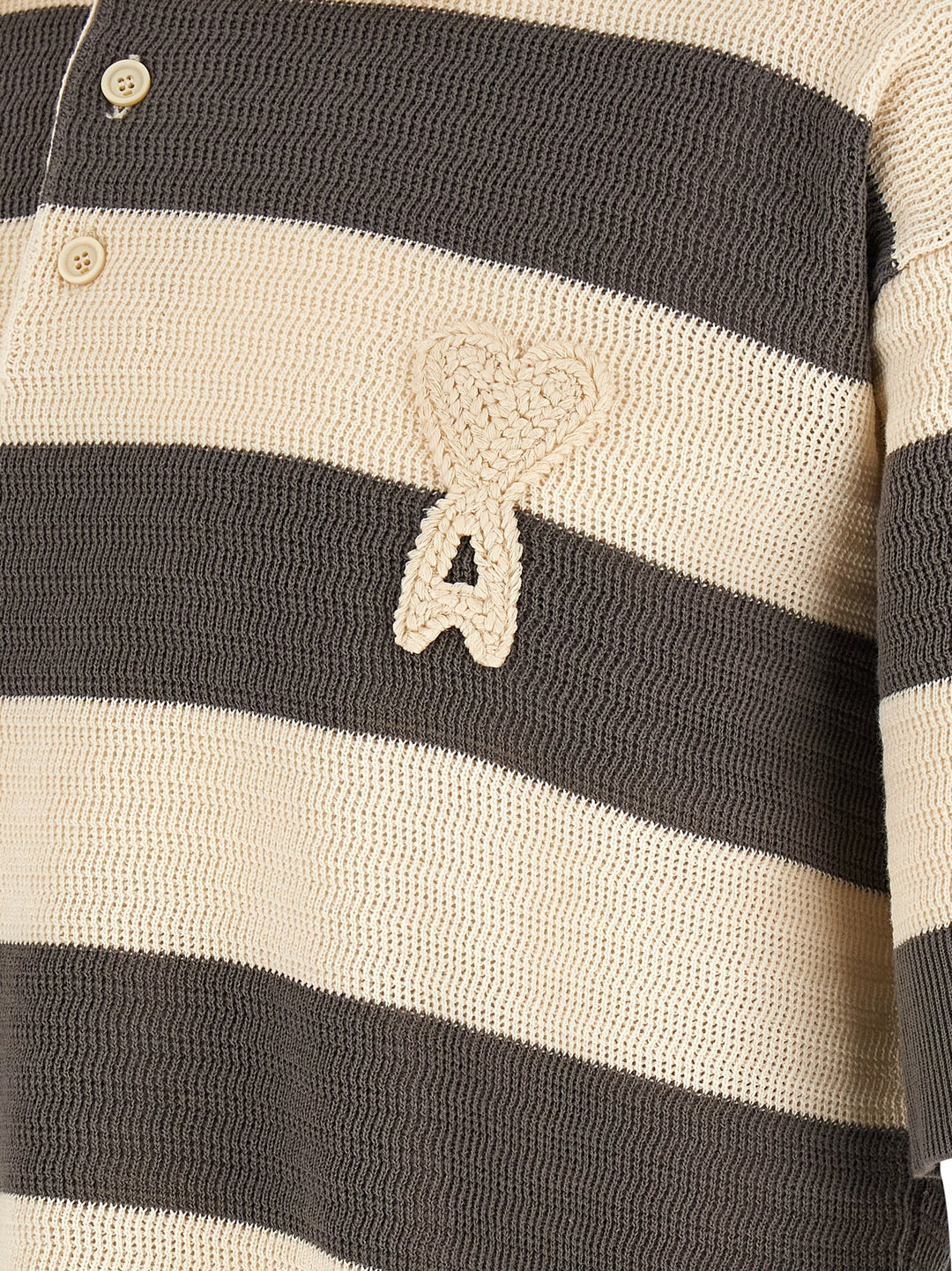 Ami Paris Ami De Coeur Polo - Grigio | ac0427e60372487ba7d49dbdb6f2f5dddcca42a7