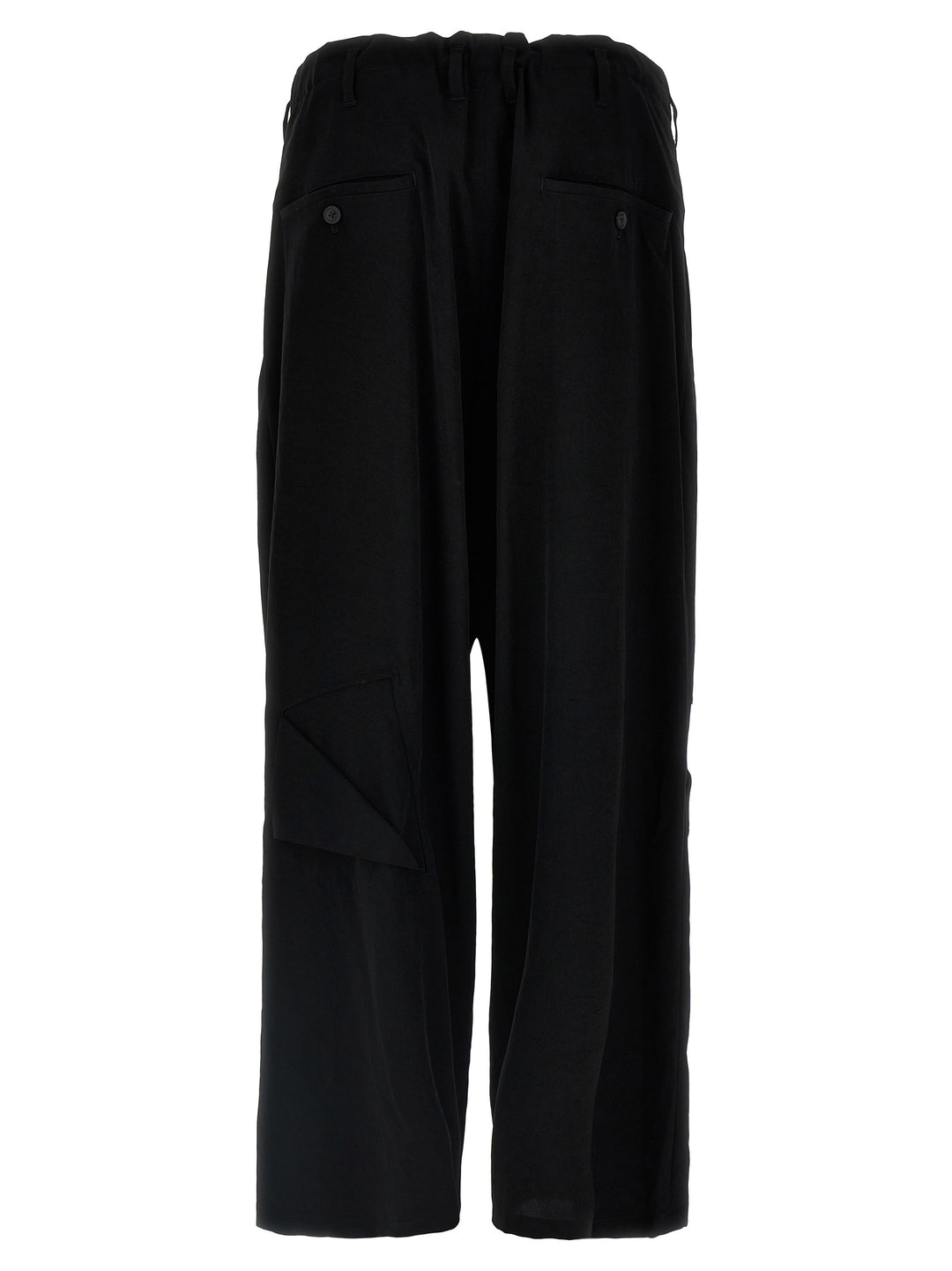 Yohji Yamamoto Ta Tuxedo Cut-Out Detail Pantaloni - Nero | 4a9a04e898a5e5a8181112987a21067f9c6179f8
