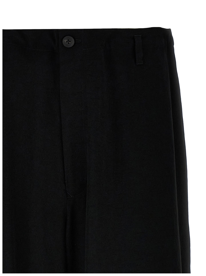Yohji Yamamoto Ta Tuxedo Cut-Out Detail Pantaloni - Nero | 2a6ef1113fc1bbdef235a37a04ee1773c9615998