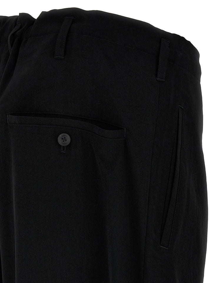 Yohji Yamamoto Ta Tuxedo Cut-Out Detail Pantaloni - Nero | 0bdb2a80e98db5d2f69089ea17541a24f73f2ce1