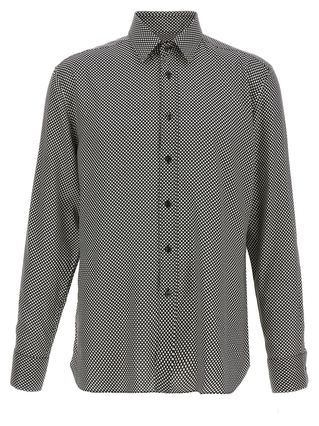 Tom Ford Polka Dot Shirt Camicie - Bianco/Nero | 8104dea4ccb5ef0f102d087d0200c0e8bc57840d