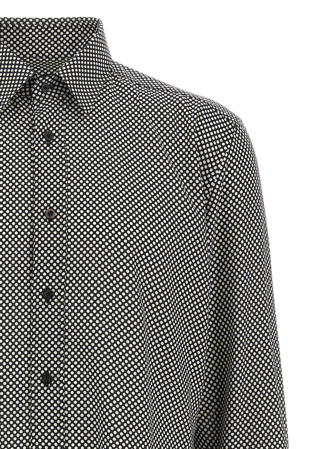 Tom Ford Polka Dot Shirt Camicie - Bianco/Nero | c3c57f8a33be3243bb8d0d3abaf10d74775372a0