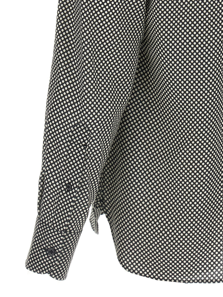 Tom Ford Polka Dot Shirt Camicie - Bianco/Nero | 570e1b99597166008a30e24d456c5ed355907371