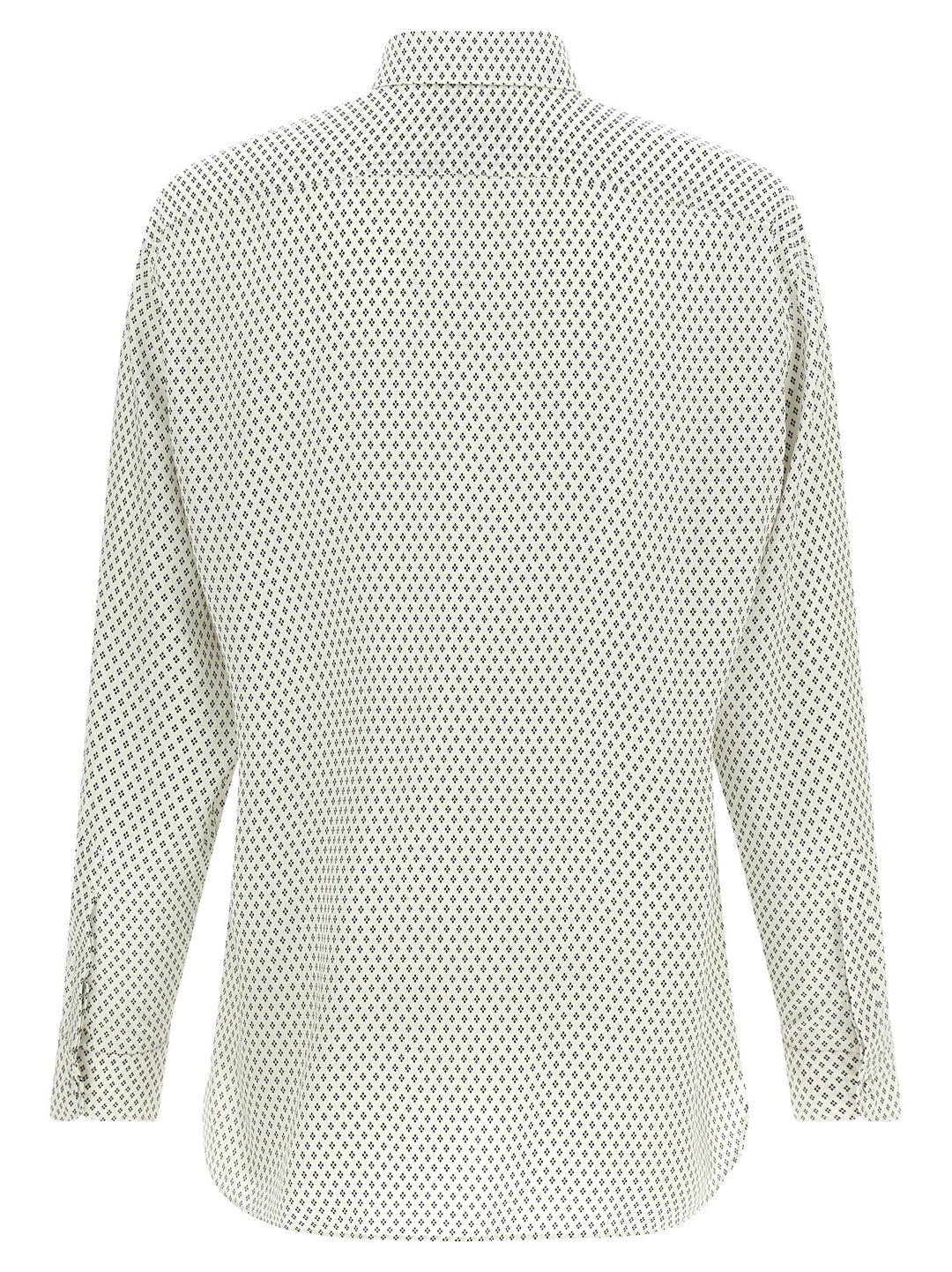 Tom Ford Micro-Print Shirt Camicie - Bianco/Nero | 80f6c15aa2625bdefabb784334caf8786f924cb4