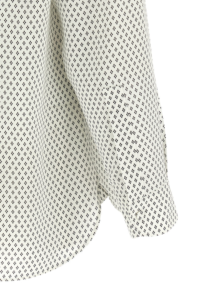 Tom Ford Micro-Print Shirt Camicie - Bianco/Nero | 14b3dc7d339934e2427480b133d784d6b9b0827c