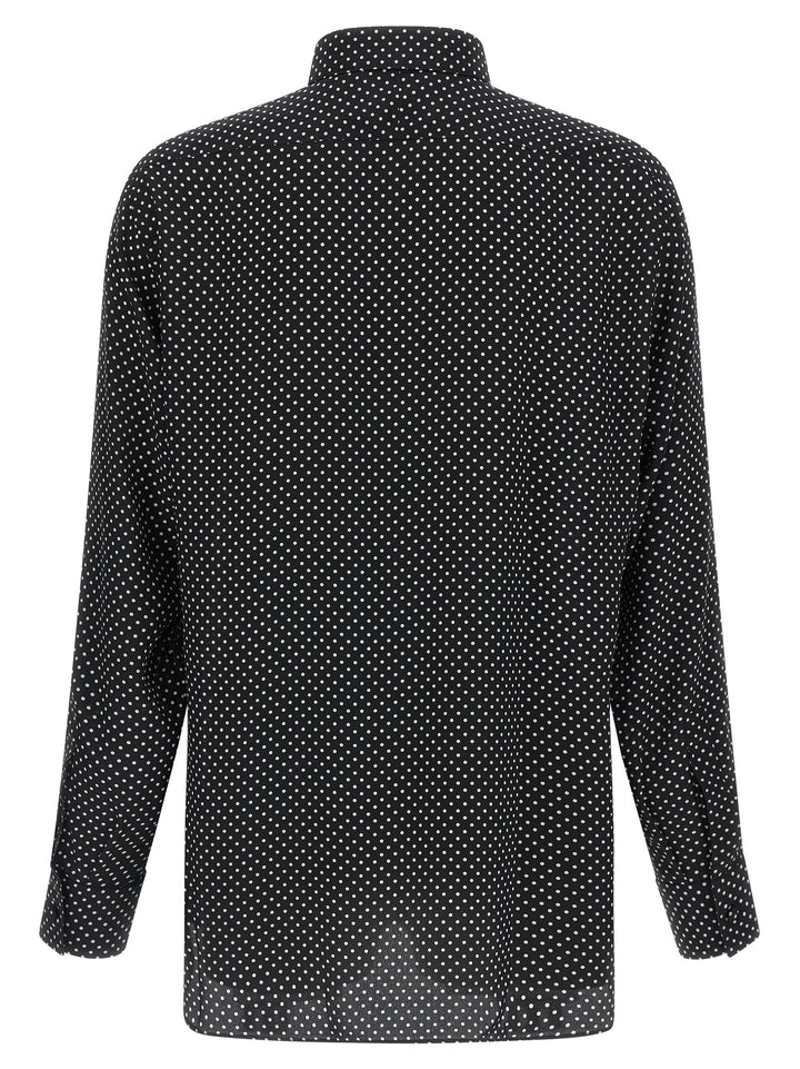 Tom Ford Polka Dot Shirt Camicie - Bianco/Nero | ca87f1ce5d78db96921648a2812ecc668294d245