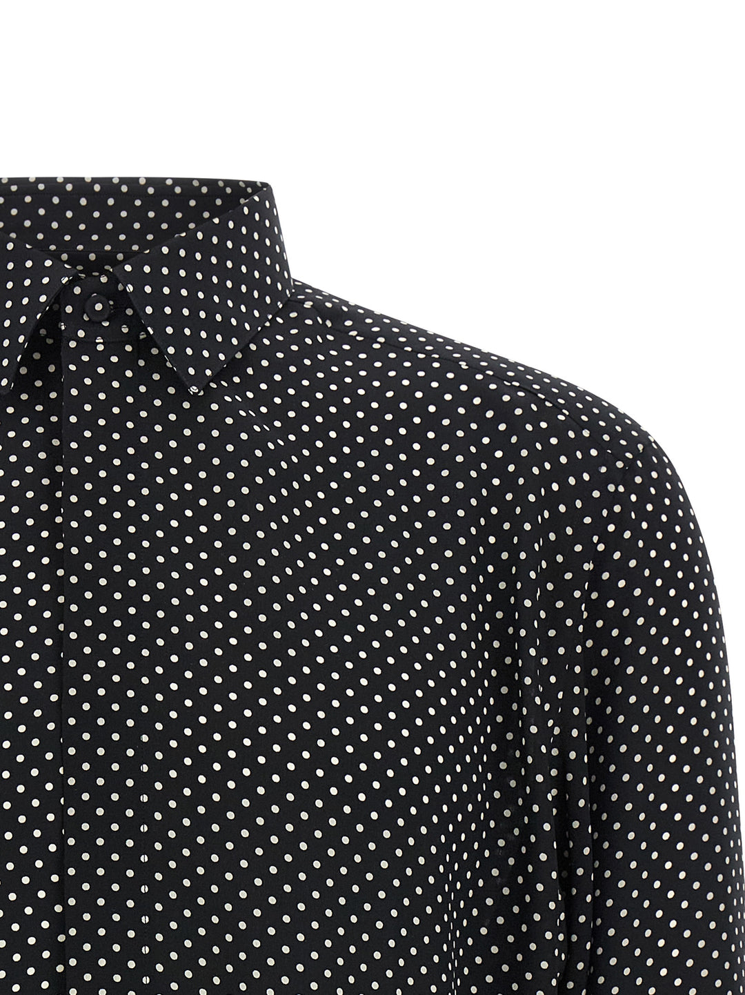 Tom Ford Polka Dot Shirt Camicie - Bianco/Nero | 491201741f03c7def5c6c168ebca47ccb4fcfe34